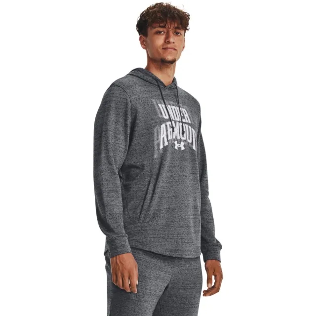 Under Armour Rival Terry Graphic Hoodie  - Grey