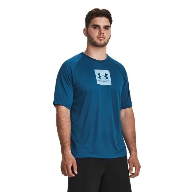 Men's  Under Armour  Tech™ Print Fill Short Sleeve Varsity Blue / White XL