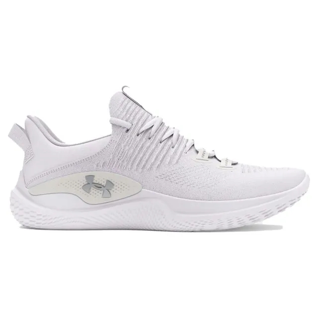 Men's  Under Armour  Dynamic IntelliKnit Training Shoes White / White / Metallic Silver 8.5