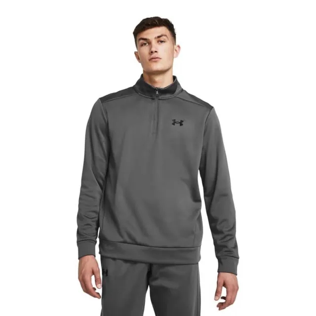 Under Armour Men's Armour Fleece® ¼ Zip Castlerock / Black L