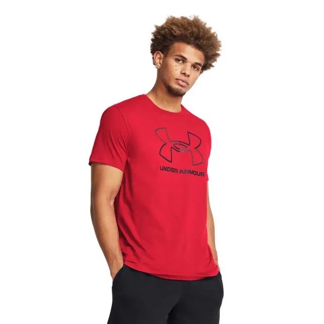 Men's  Under Armour  Foundation Short Sleeve Red / Black / Black XXL