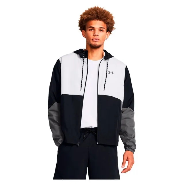 Men's  Under Armour  Icon Legacy Windbreaker Black / Castlerock / Castlerock XXL