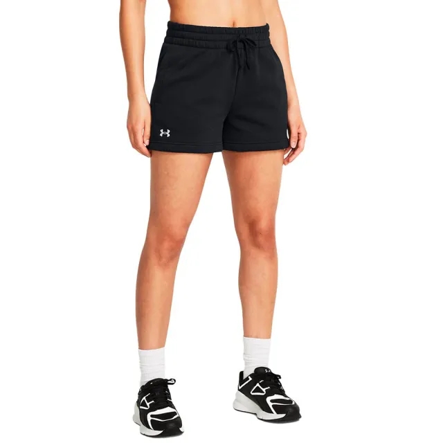 Women's  Under Armour  Rival Fleece Shorts Black / White XS