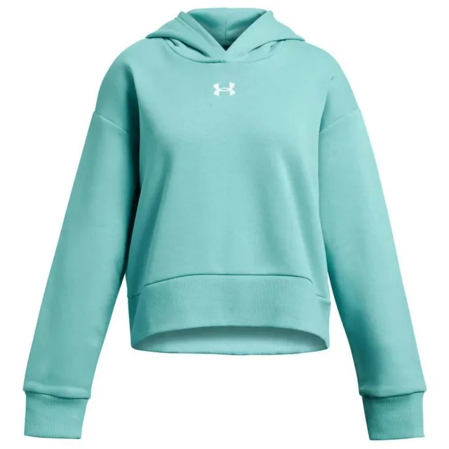 Under Armour Rival Fleece Crop Hoodie  - Green