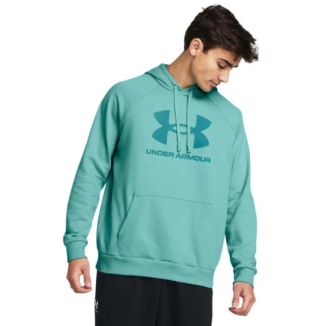 Under Armour Rival Fleece Logo Hoodie  - Green