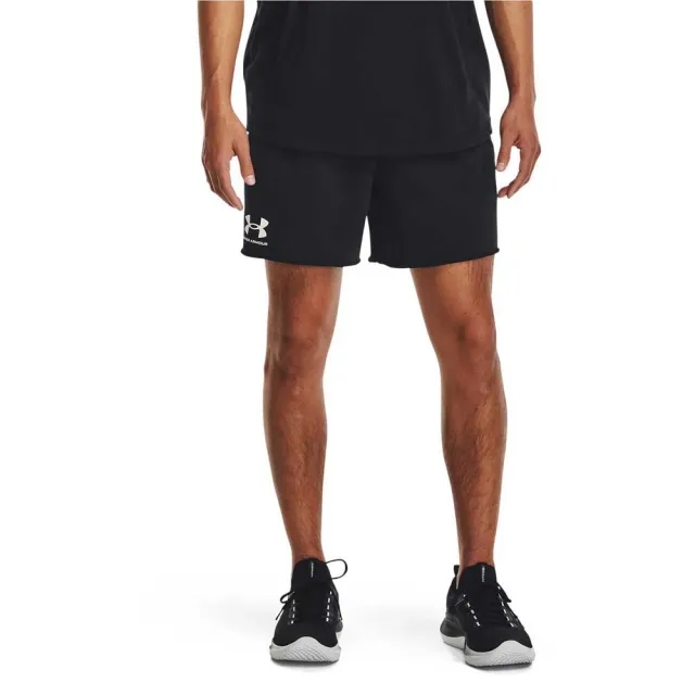 Men's  Under Armour  Rival Terry 6 Shorts Black / Onyx White M