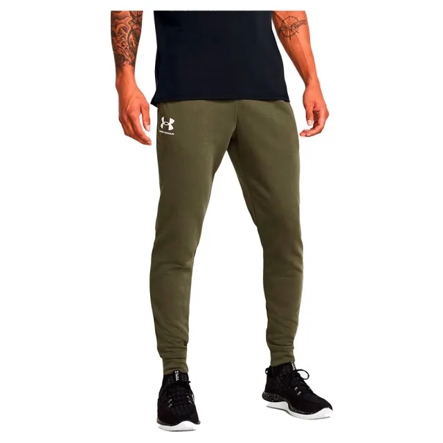 Men's  Under Armour  Rival Terry Joggers Marine OD Green / Onyx White M