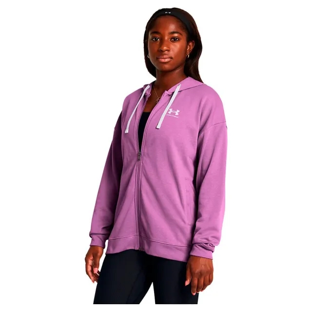 Under Armour Rival Terry Os Jacket  - Purple