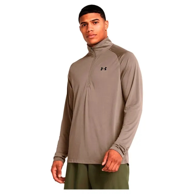 Men's  Under Armour  Tech™ ½ Zip Long Sleeve Taupe Dusk / Black XXL