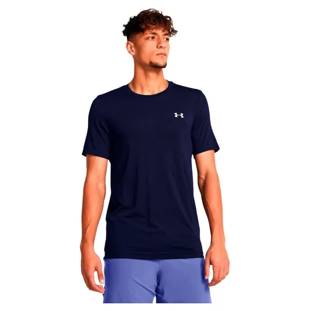 Men's  Under Armour  Vanish Seamless Short Sleeve Midnight Navy / Mod Gray XXL