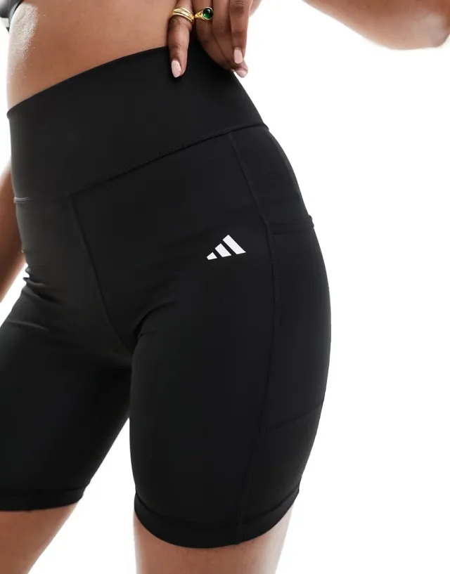 Adidas Optime 7 Short Leggings  - Black