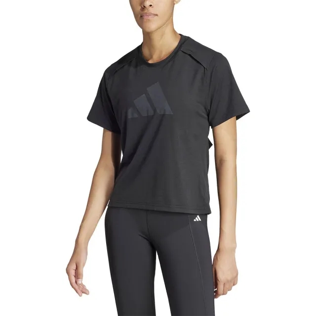 adidas Womens Training Power Tee - Black, Black