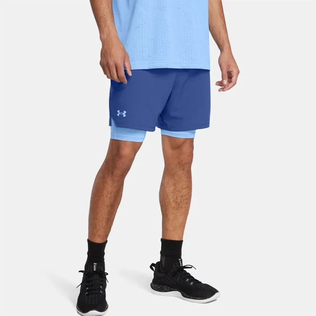 Men's  Under Armour  Vanish Woven 2-in-1 Shorts Tech Blue / Horizon Blue / Horizon Blue M