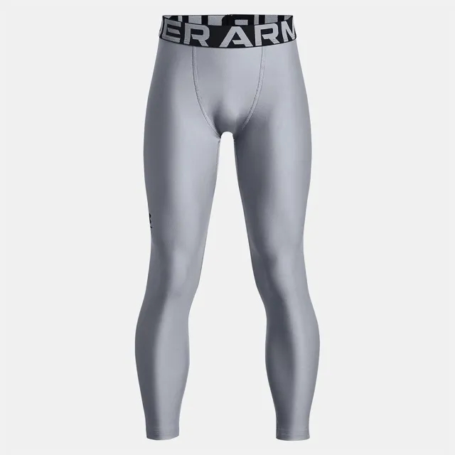 Under Armour Boys' HeatGear® Armour Leggings Steel / Black YXS (48 - 50 in)