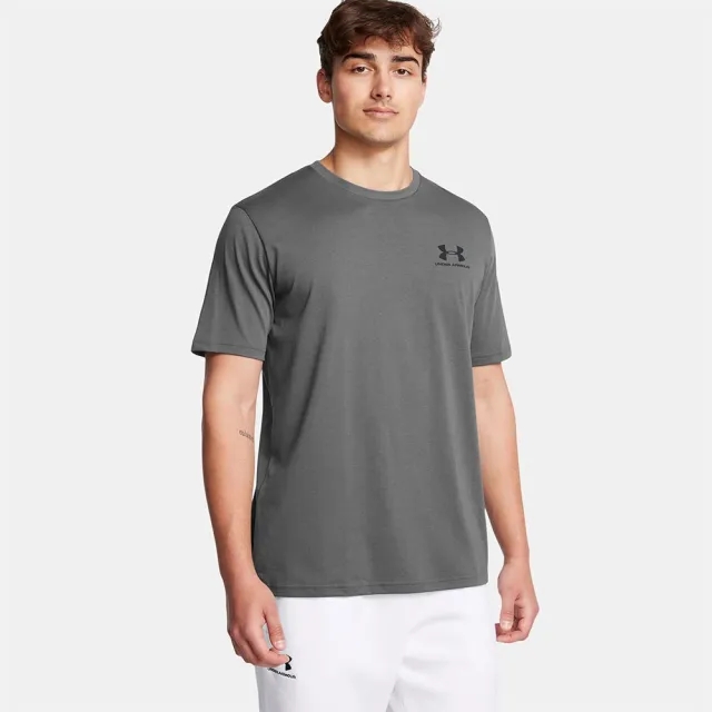 Under Armour  Left Chest Logo Men's Short Sleeve Castlerock / Black 3XL