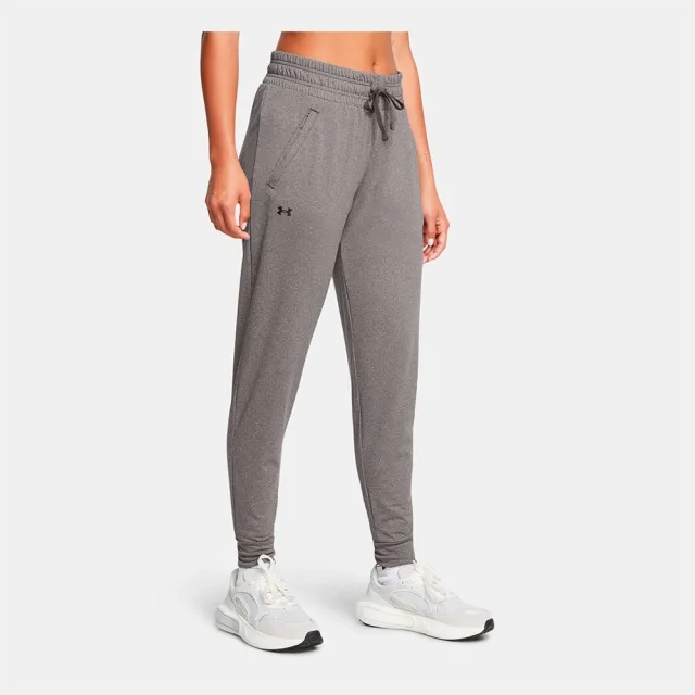 Women's  Under Armour  Tech Pants Charcoal Light Heather / Black L