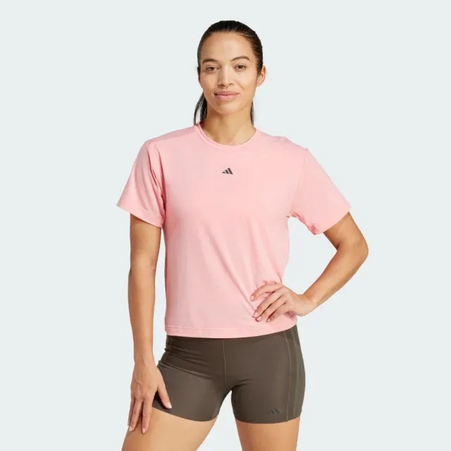Adidas Power 3 Stripes Short Sleeve T-shirt  - Pink