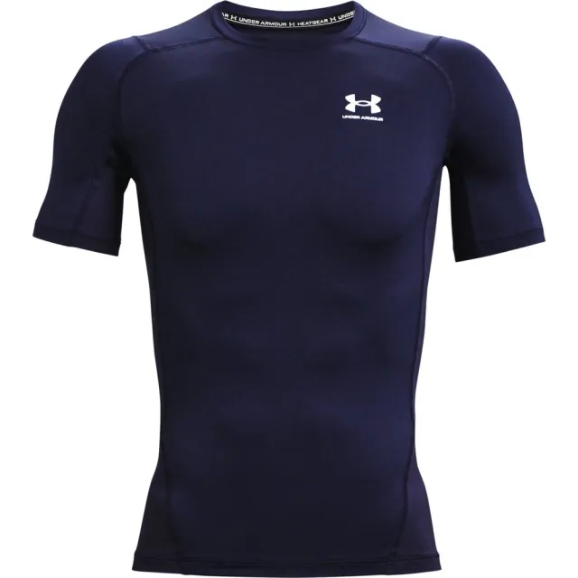 Under Armour Men's HeatGear® Short Sleeve Midnight Navy / White XS