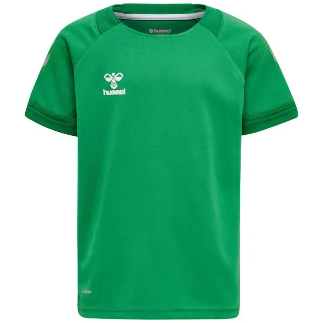 Hummel Lead Poly Short Sleeve T-shirt  - Green