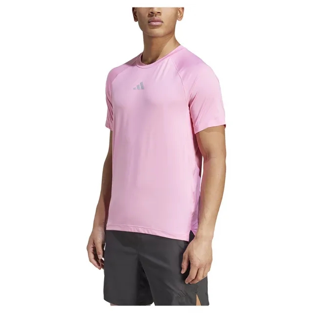 adidas Men's Training Gym+ Tee - Pink, Pink