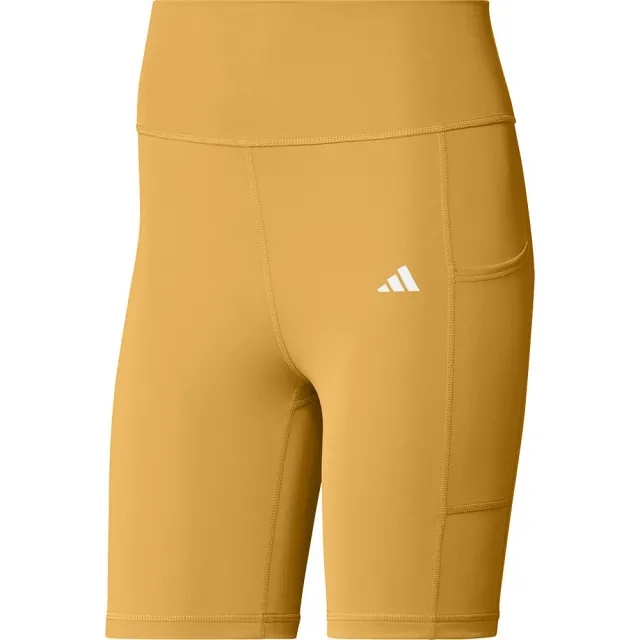 adidas Women's Optime 7-Inch Leggings - Semi Spark - L - Yellow - Size: Large