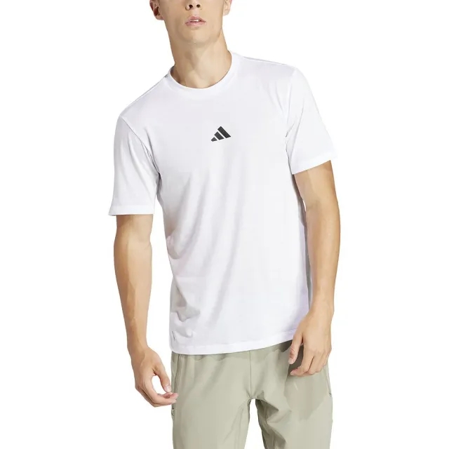 Adidas Workout Logo Short Sleeve T-shirt  - White