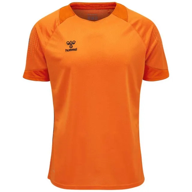 Hummel Lead Poly Short Sleeve T-shirt  - Orange
