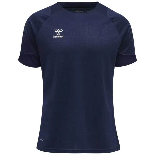 Hummel Lead Poly Short Sleeve T-shirt  - Blue