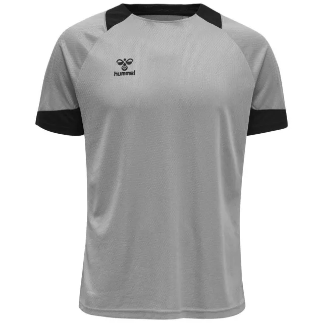 Hummel Lead Poly Short Sleeve T-shirt  - Grey