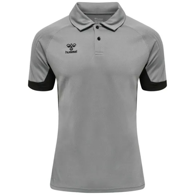 Hummel Lead Functional Short Sleeve Polo  - Grey
