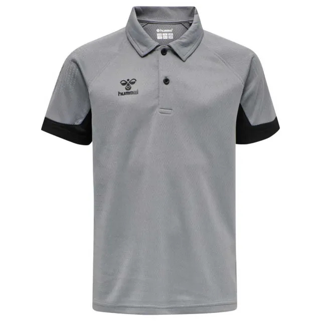 Hummel Lead Functional Short Sleeve Polo  - Grey
