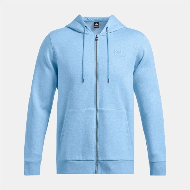 Men's  Under Armour  Icon Fleece Full-Zip Hoodie Horizon Blue Medium Heather / Horizon Blue XXL