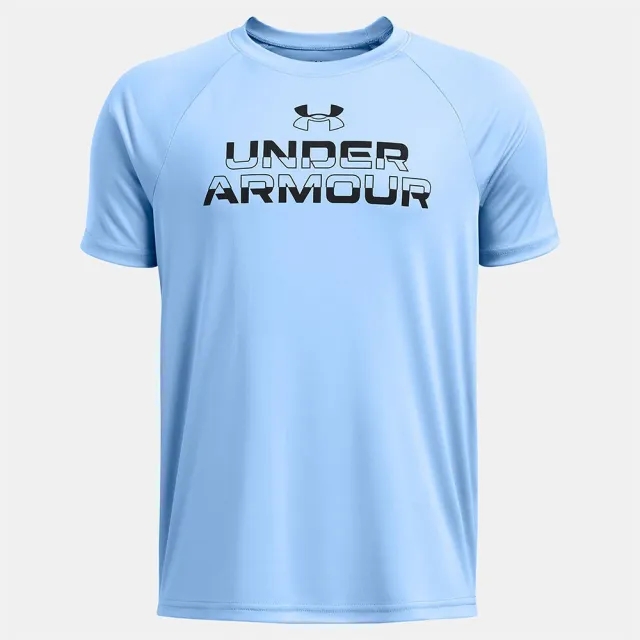 Under Armour Tech Split Wordmark Short Sleeve T-shirt  - Blue