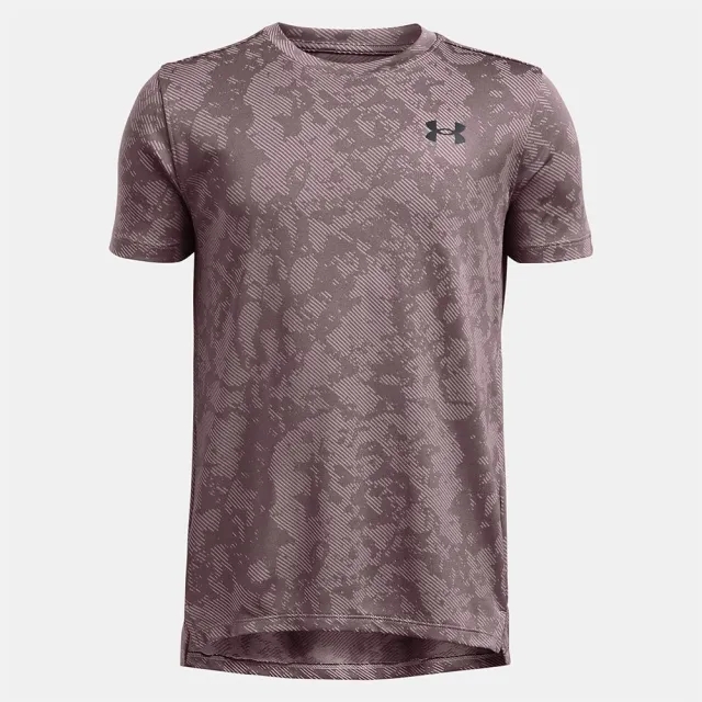 Boys'  Under Armour  Tech™ Vent Geode Short Sleeve Tetra Gray / Black YLG (59 - 63 in)