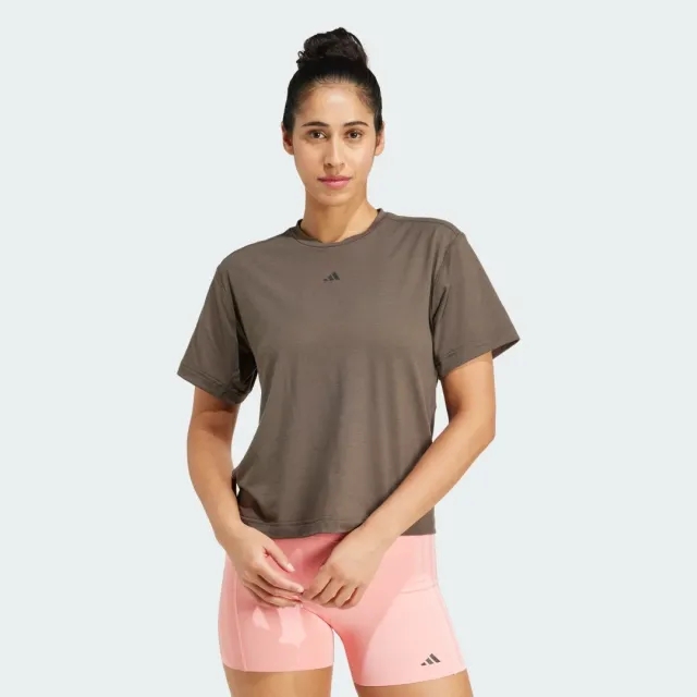 adidas Power Back-Cutout 3-Stripes T-Shirt