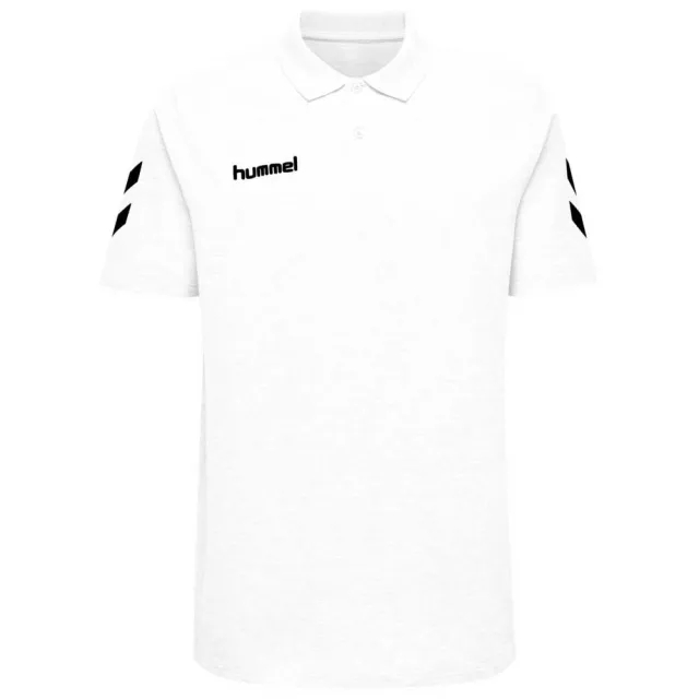 Hummel Go Cotton Short Sleeve Polo  - White