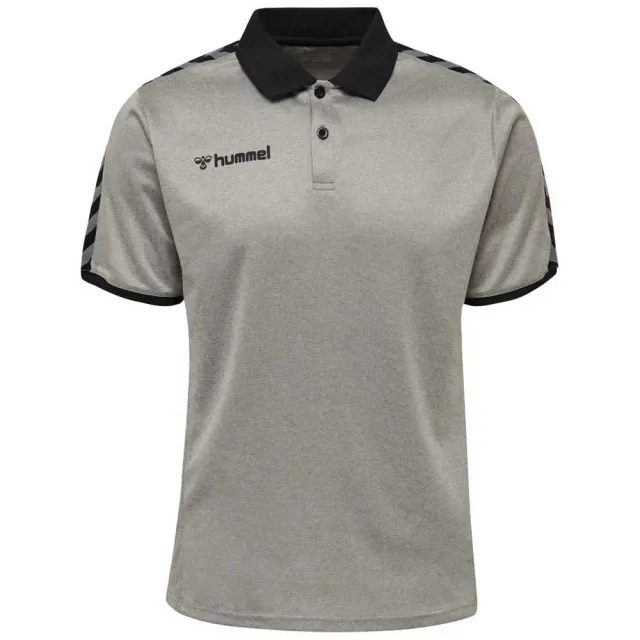 Hummel Authentic Functional Short Sleeve Polo  - Grey