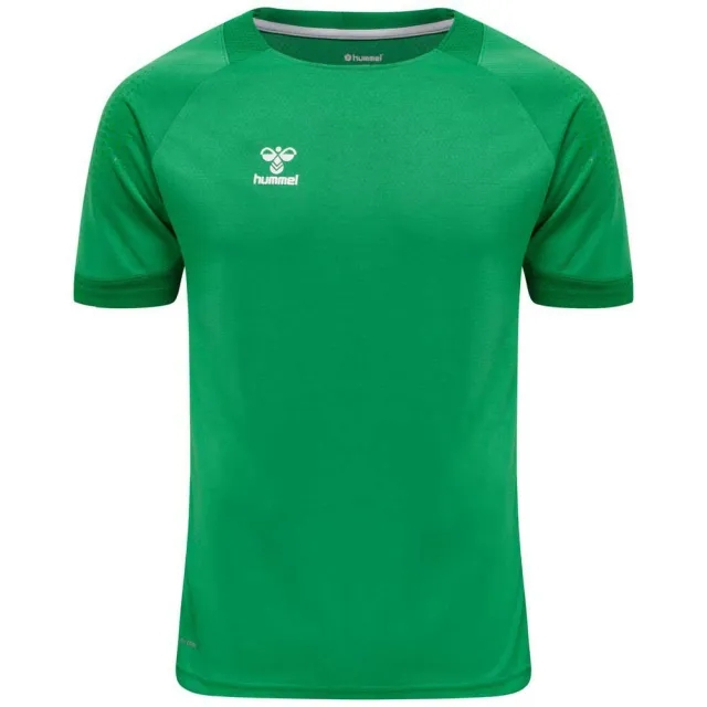Hummel Lead Poly Short Sleeve T-shirt  - Green