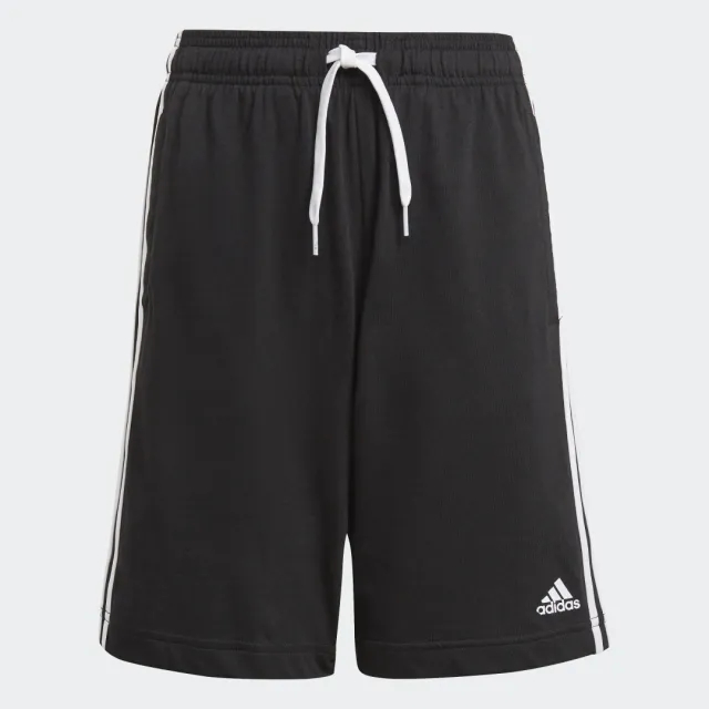adidas Kids' Stripe Cotton Shorts, Black