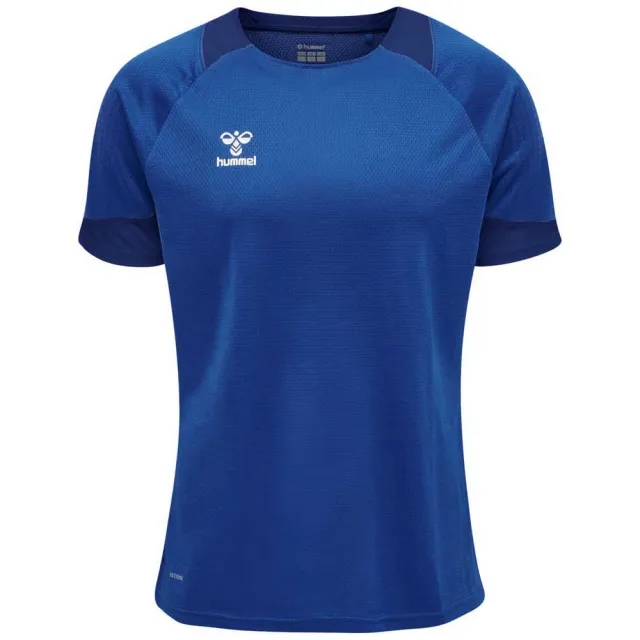 Hummel Lead Poly Short Sleeve T-shirt  - Blue