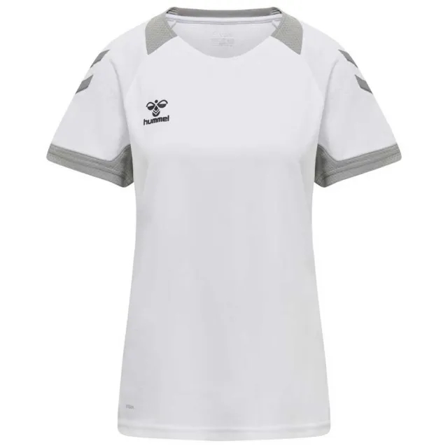 Hummel Lead Poly Short Sleeve T-shirt  - White