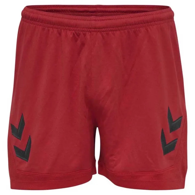 Hummel Lead Poly Shorts  - Red