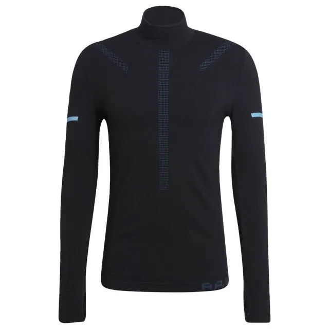 Adidas Running Shirt Primeknit Midlayer - ['Black']
