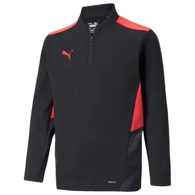 Puma Individualcup Training 1/4 Zip Top Jr - ['Black']
