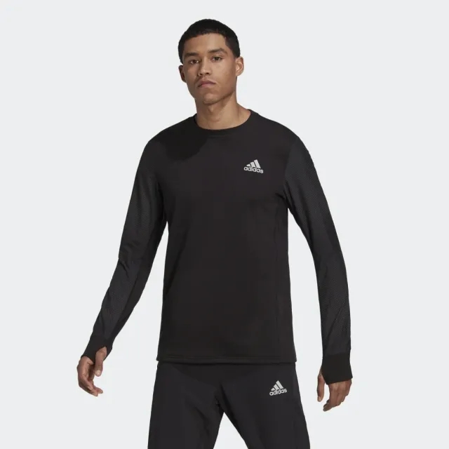 adidas Fast Reflective Crew Sweatshirt Mens - Black