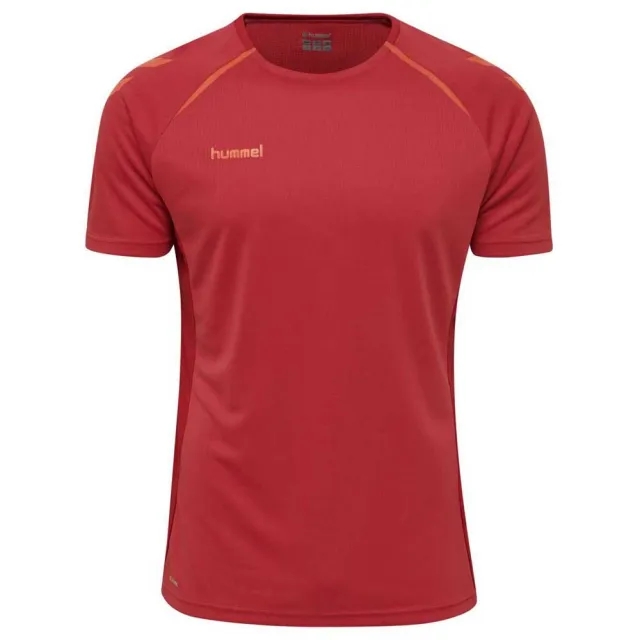 Hummel Authentic Pro Short Sleeve T-shirt  - Red