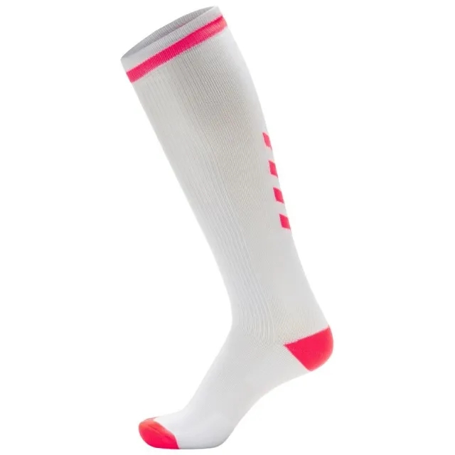 Hummel Elite Indoor High Socks - ['Pink', 'White']
