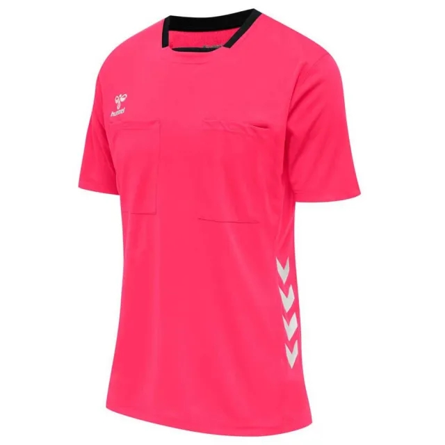 Hummel Referee Short Sleeved T-Shirt - ['Pink']
