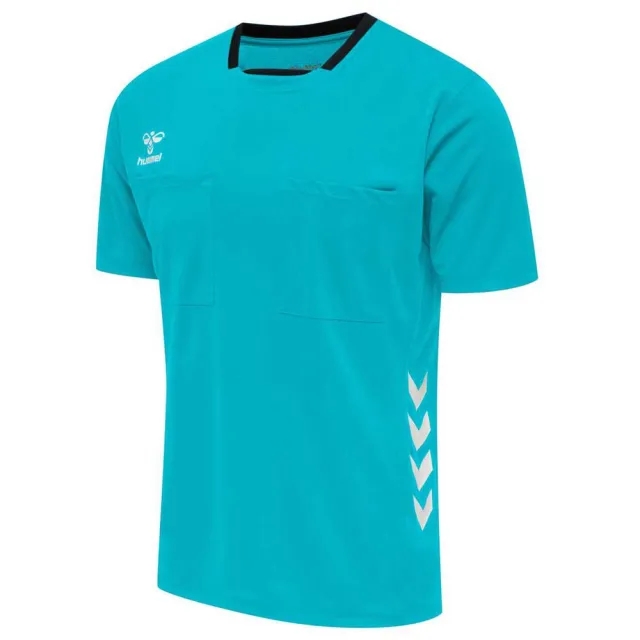 Hummel Referee Chevron Short Sleeve T-shirt  - Blue