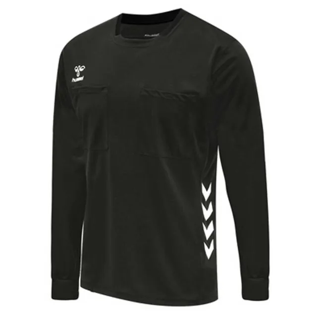 Hummel Referee Chevron Long Sleeve T-shirt  - Black